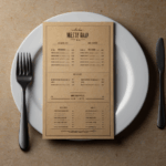BROWN KRAFT MENU